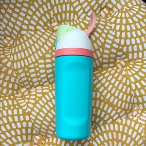 Owala 16oz Aqua and Pink Water Bottle